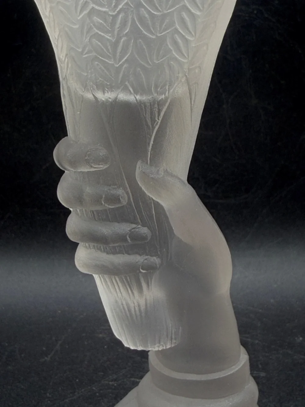 Victorian Antique 1876 Centennial Worlds Fair Souvenir EAPG Glass Hand Vase